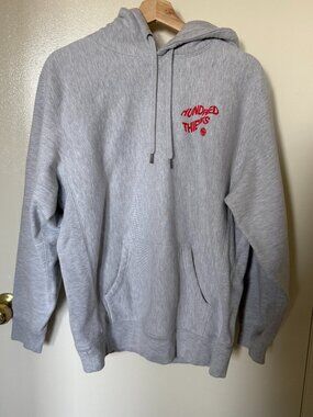 100 Thieves Team Issue Los Angeles Gray Oversized Hoodie Sweater M